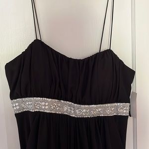 Black formal dress with sequins